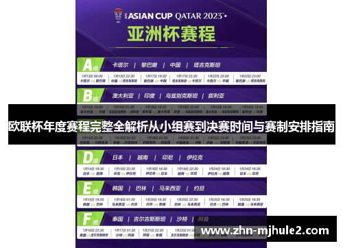 欧联杯年度赛程完整全解析从小组赛到决赛时间与赛制安排指南